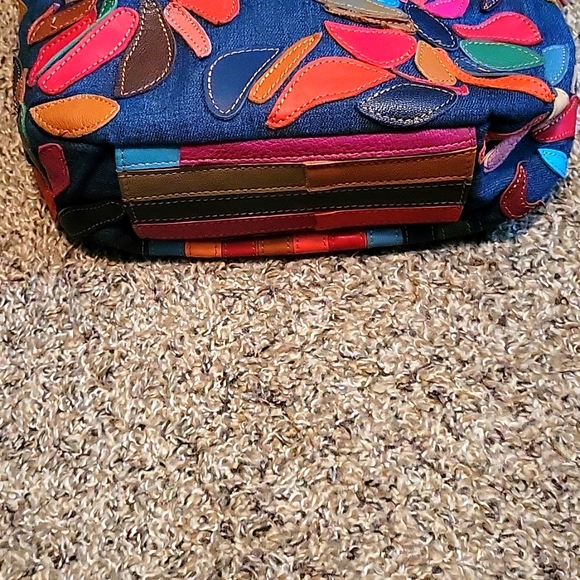 Ameri leather Bags Ameri Leather Denim Leather Purse Poshmark